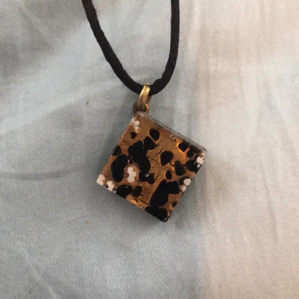 Authentic Italian hand blown glass necklace